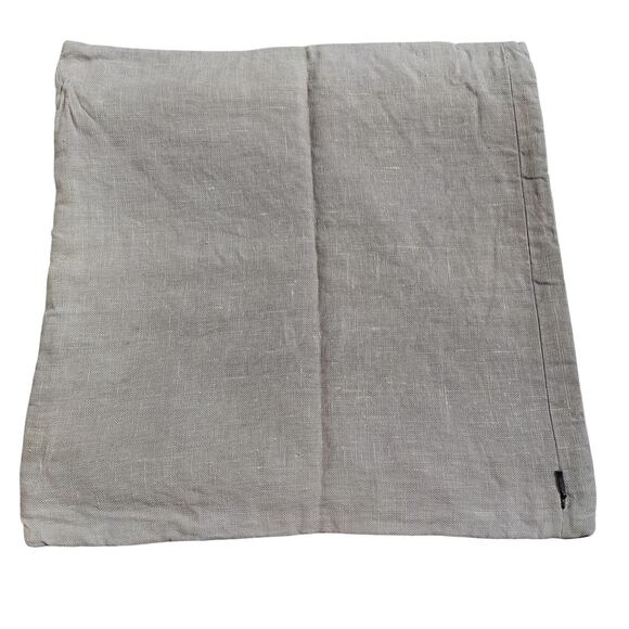 Set of 2 J Crew Compono 18in x 18in Grey Geometric Linen Velvet Pillow Covers - Picture 3 of 4